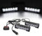 Triclicks 2 * 6 LEDs Feux de Pénétration Lumière Stroboscopique Eclairage Clignotant à 9 Modes pour Voiture Camion Véhicule SUV Lampe pour Avertissement Urgence Secours Travaux DC12V