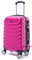 R.Leone Valigia Trolley Rigido Grande 8 ruote in ABS 2026 (Fucsia, L Grande)