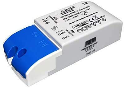 professioneller Slim Line LED Trafo dimmbar extra schmal - 12V DC - 25W - 2,08A MM Möbeleinbau TÜV geprüft Maße: L= 122 mm, B= 52 mm, H= 30 mm