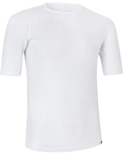 GripGrab Camiseta Interior Ciclismo Ultralight Manga Corta Rejilla Mesh Ropa Técnica Ciclista Transpirable Entrenamiento, Unisex-Adult, Blanco, XXL