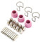 AG60 Plasma-Schneidbrenner, 26pcs SG55 AG60 Keramikdüse Plasmaschneider Schneidbrenner Verbrauchsmaterial Elektroden-Düsenbecher-Kit
