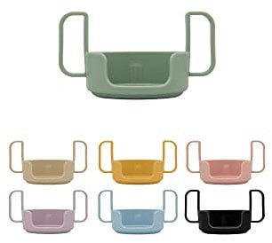 Design Letters Griff für Baby und Kinder Persönliche Trinkglas aus Tritan, (Grün) - BPA-frei, BPS-frei und EA-frei. Erleichtert dem Kind das Trinken aus dem Glase, spülmaschinenfest, leicht, 20 g