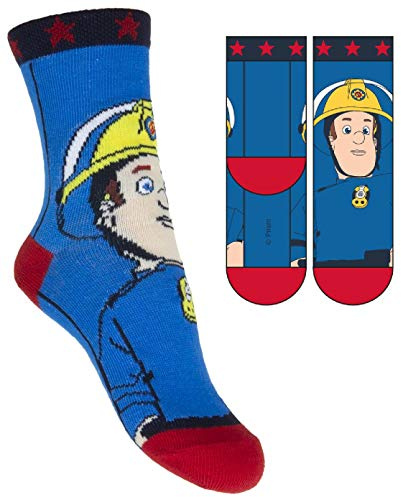 Fireman Sam - Kinder Socken, Strümpfe - Größe 23/26 27/30 31/34, Feuerwehrmann Sam (Feuerwehrmann SAM, 31/34)