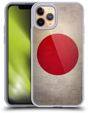 Head Case Designs Japan Japanisch Nissh?ki Länderflaggen Grunge 1 Gelhülle [Militärischer Schutzgrad] Kompatibel Mit Apple iPhone 11 Pro Und Kompatibel Mit MagSafe