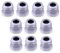 10-Pack M32 32mm IP65 Cable Compression Glands for 14-21mm Cable and EV Charging Cable - Grey, Waterproof with Locknut