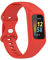 通用 Sport Band Compatible with Fitbit Charge 5 Band with Case for Soft Silicone Strap with Shatter-Resistant Protective for Fitbit Charge 5/ Charge 4/Charge 3 Advanced Fitness Tracker (Red)