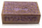 Global Village Bazaar Décoratif boîte à bijoux, arbre de vie sculpture en bois - Boîte au trésor - Organisateur de bijoux - Boîte à montre, Idée cadeau faites à la main -Violet,20 x 12 x 6 cms