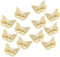 Pinces à Cheveux Papillon, 12 Pièces Mignonnes Pinces à Cheveux Papillon en Métal Accessoires de Pinces à Cheveux Pinces à Cheveux Papillon Creux pour Dames Filles Mariage Mariées (Or)