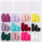 288PCS Faux Ongles Courts Colorés Sticker Nail Art Couverture Complète Avec Autocollant à Ongles Accessoires Bricolage Ongle Artificiels Carrés avec Colle 12 Couleurs
