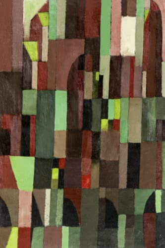 Dot Graph Notebook: 6 x 9 | Paul Klee Red and Green Architecture (1922) Cover Art Notebook | Highschool, College, Work and Personal Notebook | Paperback Dot Graph