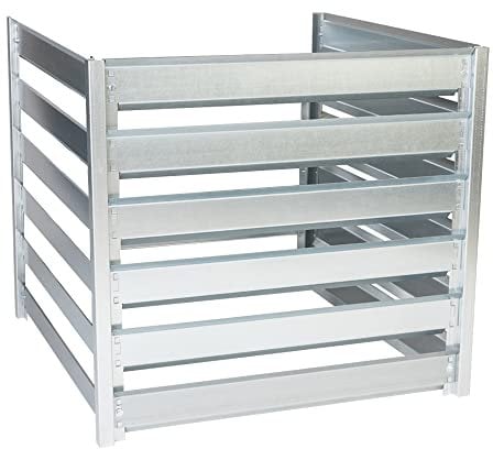 ERWEITERUNGSMODUL Komposter Metall - Komposter Garten TIMBELA M800A - 91 x 91 x H85 cm / 704L - Composter