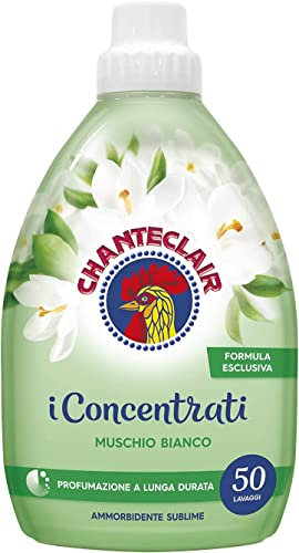 3x CHANTECLAIR i Concentrati Ammorbidente Sublime Muschio Bianco weiße Moschus Weichspüler 1000ml lang anhaltender Duft 50 Wäschen Waschmittel