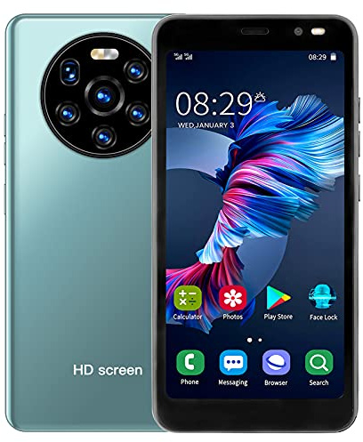 Teléfono Móvil Libre 3G, Android Telefonos Moviles Libres Baratos, Pantalla Full HD de 5.45 Pulgadas, Dual SIM Celulares Desbloqueados, 128GB Ampliables, WiFi, BT, FM, GPS (Verde)