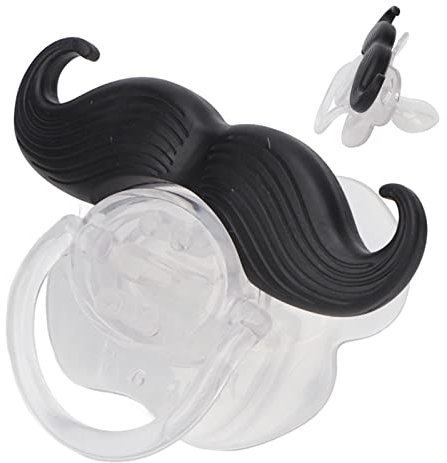 YUYTE Schnurrbart-Schnuller, Lustiger Stil, Sicherer Schnurrbart-Schnuller, Lebensmittelechter Silikon-Polypropylen-Neugeborener-Schnuller für Baby-Jungen-Mädchen