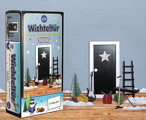 tanner DER KLEINE KAUFMANN TANNER Deco - Wichteltüre Rock Edition, mit verschiedenen Artikeln, für Kinder, 9003.1
