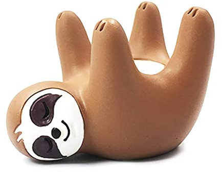 SHENGANG Niedlicher Faultier Ringhalter Lustige Faultier Kunstdekoration Schmuckhalter SchüSsel/StäNder Ohrring/Halsketten FüR Theke Schreibtisch Schmuckaufbewahrung