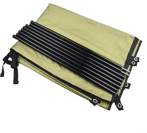 Green Awning Sun Canopy For Campervan Motorhome Fire Retardant Fabric, for Easy 6 Minute Set Up, Fits Most Vans And Caravans