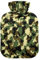 Camouflage Army Camo Hot Water Bottle with Soft Velvet Cover Hot Water Bag for Pain Relief Hot and Cold Compress Body Bed Warmer 1L