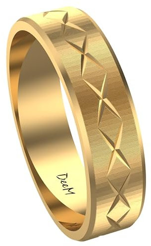 Świat Obrączek verziert Gold Eheringe 24 Karat Gold vergoldet aus 925 Silber für Hochzeit 3mm, 4mm, 5mm, für Damen und Herren, EdellMetall