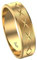 Świat Obrączek verziert Gold Eheringe 24 Karat Gold vergoldet aus 925 Silber für Hochzeit 3mm, 4mm, 5mm, für Damen und Herren, EdellMetall