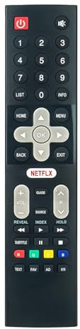 ALLIMITY Telecomando Sostituzione adatta per OK. TV ODL 43662UN-TIB, 40E2A12B, ODL 40750FS-TB, ODL 40662FN-TIB, ODL 43661UN-TIB, ODL 32662HN-TIB, 32E2A12B, ODL 32662HN-TIB