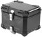 45L Motorrad-Topbox, Aluminium-Motorrad-Topbox, Wasserdichte Motorrad-Topbox, Motorrad-Heckklappe Für Helmgepäck, Schwarz