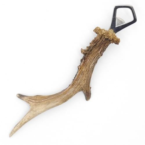 GTK - Geweihe & Trophäen KRUMHOLZ Flaschenöffner Öffner REH Geweih Stange Horn Abwurfstange Länge 26 cm 27.1.440