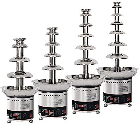 AINITAIFENG Chocolate Fondue Fountain for Party, Melting Chocolate Waterfall Machine with Warming Function Works 12Hours Continuously 4/5/6/7 Tiers Commercial Use (7 Tier)