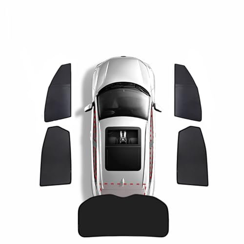 Tendine Parasole Auto Personalizzato per Volvo V60 Ⅰ Estate 2010 2011 2012 2013 2014 2015 2016 2017 2018, Protezione UV e Privacy Tende Magnetica Finestrin Anti Zanzara,5 Pieces