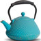 GUANGHEIRON Théière en fonte de 760 ml - Passe sur la cuisinière - Avec infuseur pour thé et café - Théière japonaise fabriquée à la main avec intérieur émaillé - Poignée en silicone - Bleu - 780 ml