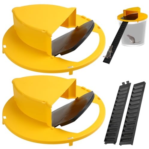 Gelber Fassdeckel,Hochwertiges Umweltfreundliches Material für Indoor-Küche Hausgarten(Enthält keinen Eimer) (2PACKS)