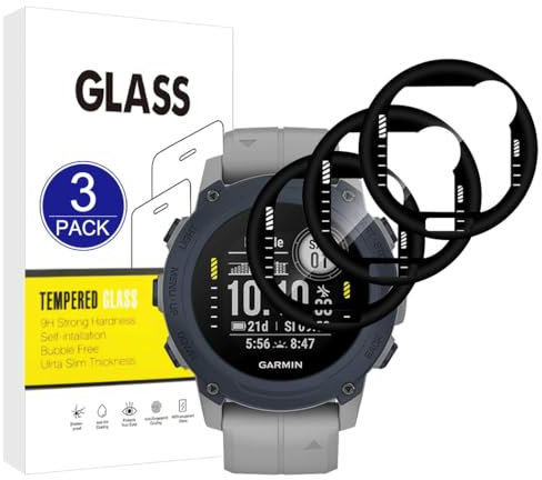 X-Dision [3 Stück Displayschutzfolie kompatibel mit Garmin Descent G1 Solar,[Kratzfest, High Definition][3D Curved Full Cover] Schutzfolie für Garmin Descent G1 Solar