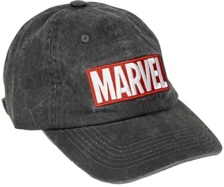 CERDÁ LIFE'S LITTLE MOMENTS Unisex Marvel Erwachsene Gebogene Schirmmütze Baseball Cap, Schwarz, Einheitsgröße EU