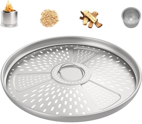 Pellet Adapter for Solo Bonfire Accessories, Pellet Adapter Stainelss Steel Wood Stove Adapter for Bonfire Solo Stove, 17.3 inch Burning Pellets Extension Accessories for Solo Stove Bonfire