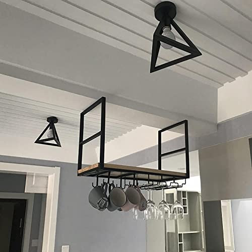 Hängender Weinglashalter, Deckenregal, Bar, Theke, Kaffeetassenhalter, europäischer Stil, Getränkehalter, Ständer