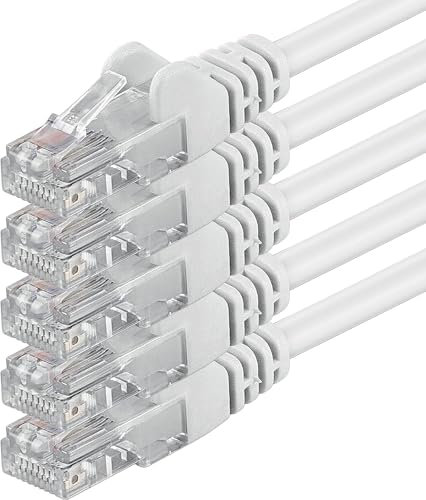 Spetstech Patch Cable 5pcs CAT6 (White, 0.5m)