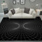 3D-Teppich mit optischer Täuschung, 450 x 100 cm, Vortex-Design, Teppich für Esszimmer, Schlafzimmer, einzigartige Bodenmatte, Heimdekoration