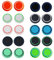 20 Piezas Fundas de Silicona para Palancas de Mando PS5/PS4/PS3, Fundas para Mando Pro de Switch, Fundas para Mando Xbox One Series X/S, Accesorios para Mando PS5, Protección Cómoda y Duradera