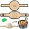 Backmatte Brot,Silikon Backmatte für Dutch Oven,Antihaft 2 PCS, leicht zu reinigen, wiederverwendbare Silikon Backmatte mit langen Griffen,Teigmatte mit Teigschneider