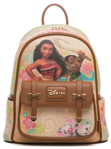 Wondapop Moana Making Waves Mini-Rucksack, veganes Leder, 27,9 cm, Braun, Einheitsgröße, Modern