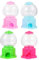 Bamberg Mini Candy Dispenser Kit 3.7 Inch Gumball Machines for Kids Gifts (4 Pack)