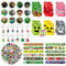 Vexran 106 Pezzi Set di Accessori Miner Regalini Fine Festa Compleanno Videogiochi Compleanno Regali Festa Game Bomboniera Compleanno con Portachiavi Adesivi Sacchetto Badge Regalo Braccialetti