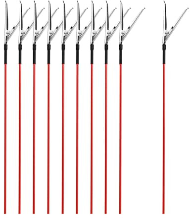 Harilla Lot de 10 pinces crocodiles pour peinture de maquettes, outils de loisirs créatifs, organisateur en métal, design à coloration inversée, fixation