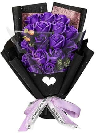 Bouquet de roses scintillantes, cadeaux d'anniversaire pour femmes, mère, bouquet de roses artificielles à faire soi-même, pour la Saint-Valentin, un anniversaire, des fiançailles, un mariage