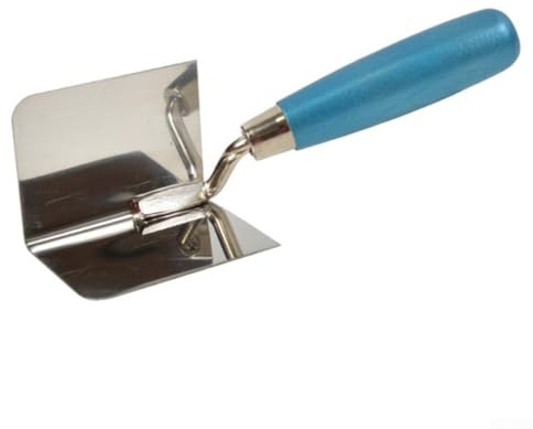 Strumento angolare per cartongesso con spatola interna ed esterna per intonaco e finitura, in acciaio inox, strumento professionale per cartongesso per fai da te e appaltatori