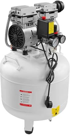 Compressore Airpower, 40 l, silenzioso, 750 W, 8 bar, separazione olio e acqua per fabbriche, automazione, officine automobilistiche