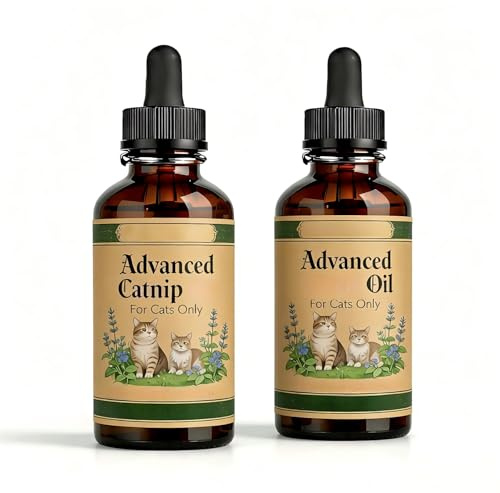 Olio di erba gatta avanzato, per il relax dei gatti, 62 ml (2 pezzi)