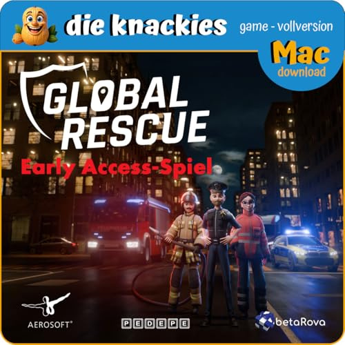 die knackies - Global Rescue für Mac | Realistische Rettungsdienst-, Feuerwehr- und Polizei-Simulation mit echten 3D-Weltkarten | Aufbau-Strategie & Management-Spiel