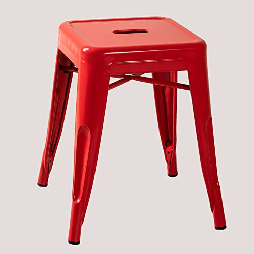 SKLUM Hocker aus Stahl LIX Rot