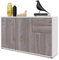 Vladon Sideboard Ben V3, Kommode mit 3 Türen und 2 Schubladen, Weiß matt/Eiche Nordic (117 x 74 x 36 cm)